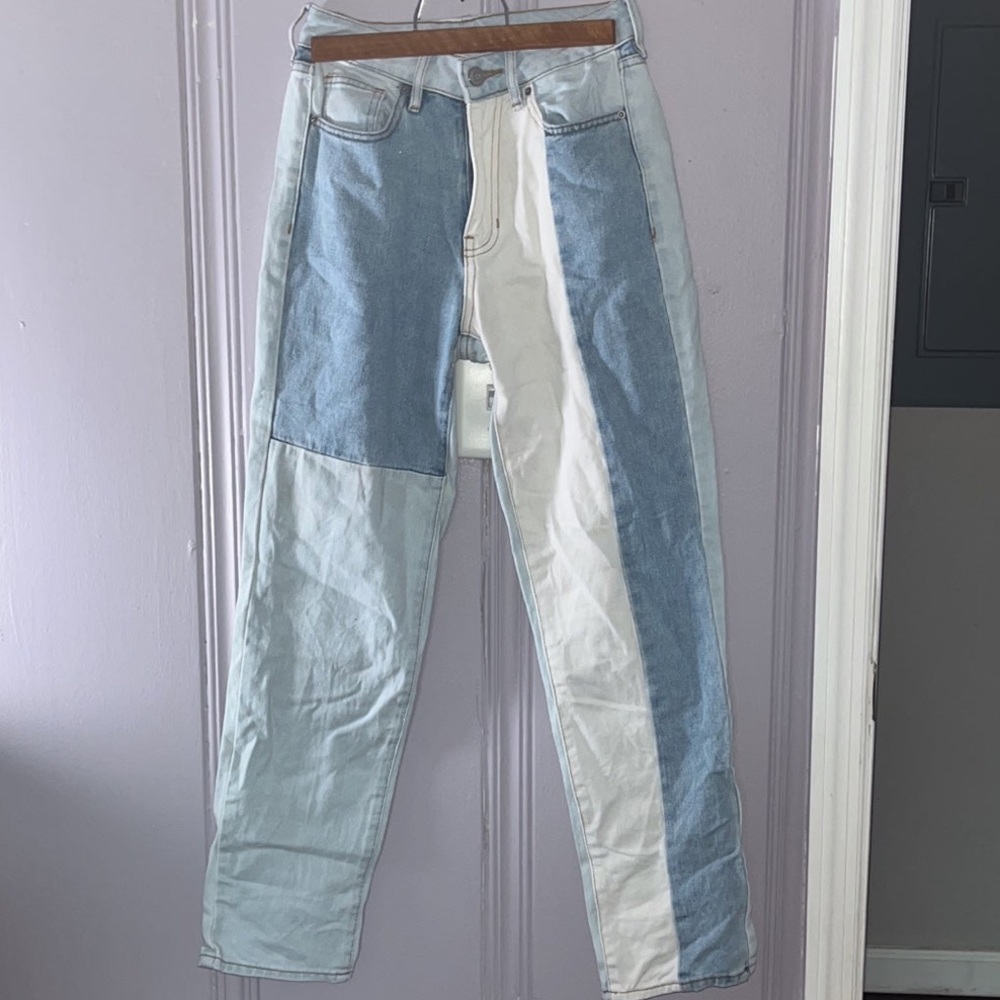 PacSun color block mom jeans